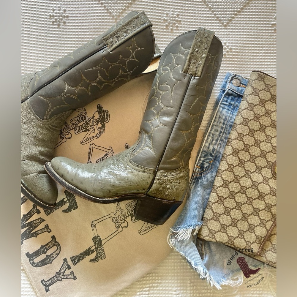 FRYE | Stitched Ostrich Boots